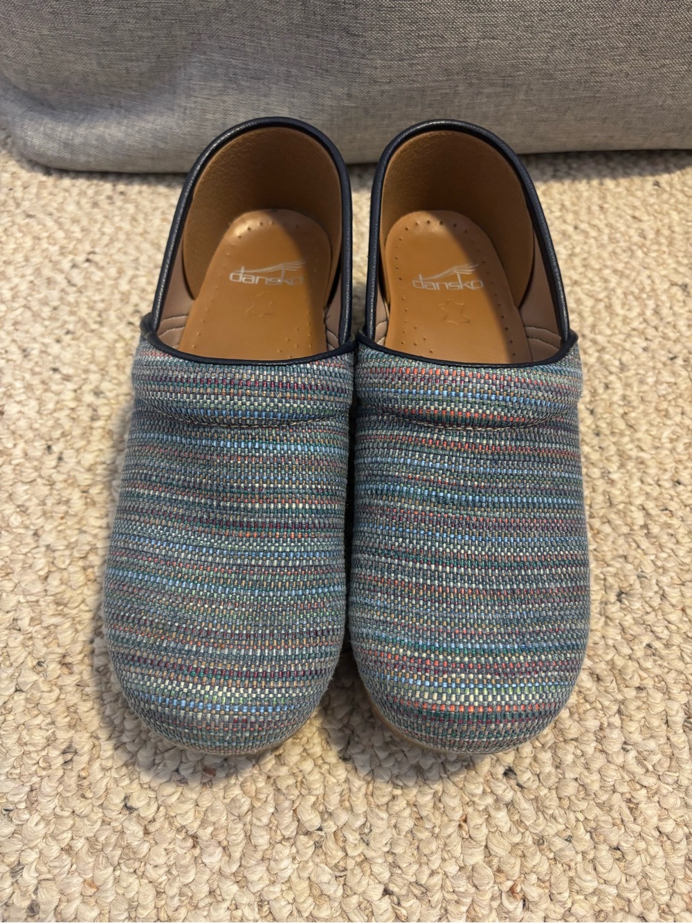 Dansko Teal Multicolor Slip-On Clogs